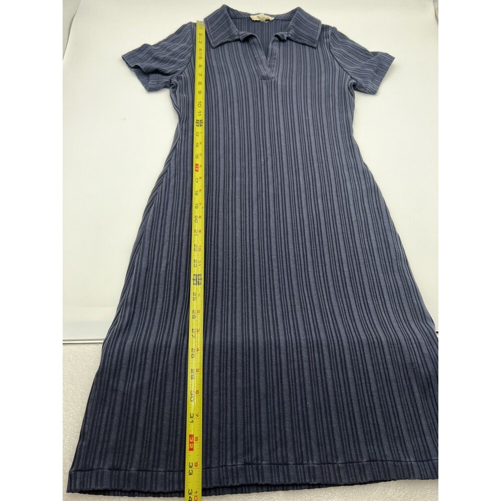 Madewell Ribbed Polo Mini Dress Navy Blue Athleisure minimalist preppy Size XS - Picture 4 of 10